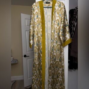 Uzbek Atlas Abaya Lightweight patterned cardigan/robe